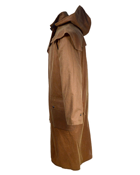 stockman full length wax coat