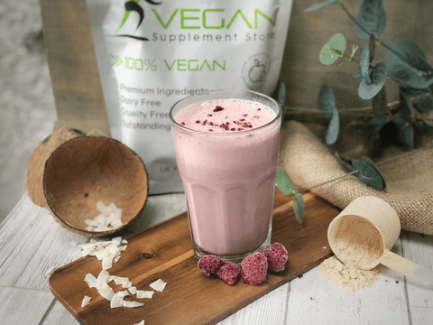 Vegan Raspberry Protein Shake