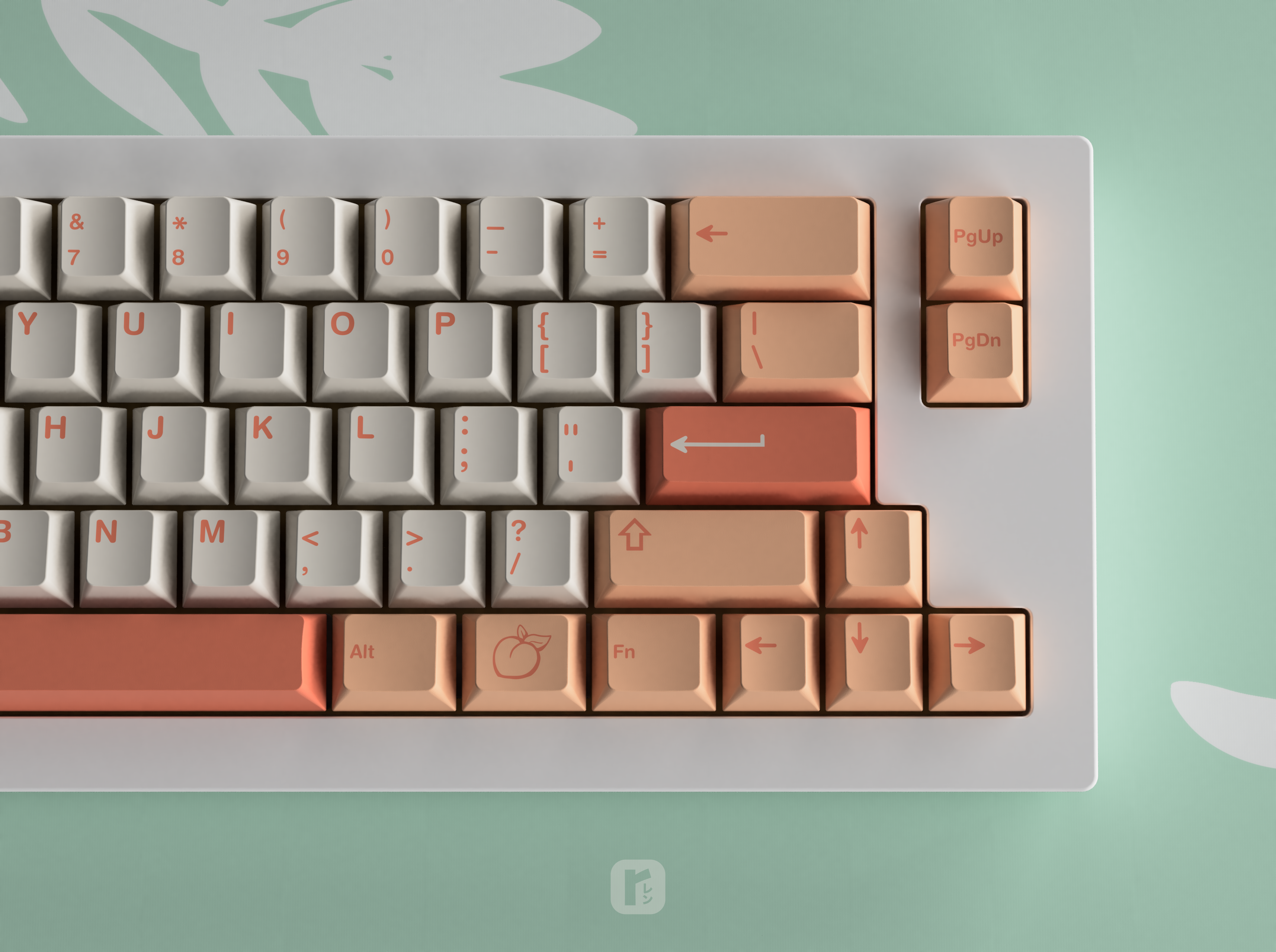 peach keycaps