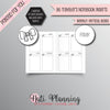 VERTICAL Printed A6 Travelers Notebook Insert | EC Style TN Inserts | Foxy Fix Inserts | Chic Sparrow Inserts | WO2P Inserts | Plain Bows