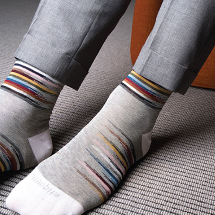 Socks should command attention, not demand attention.