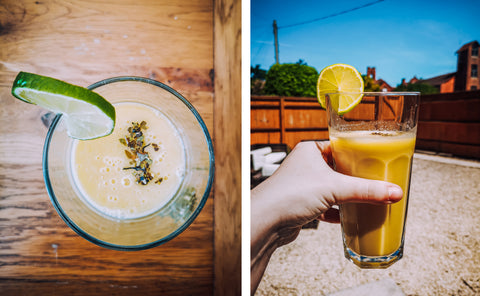 Coconut Mango Ginger Chai tea mocktail