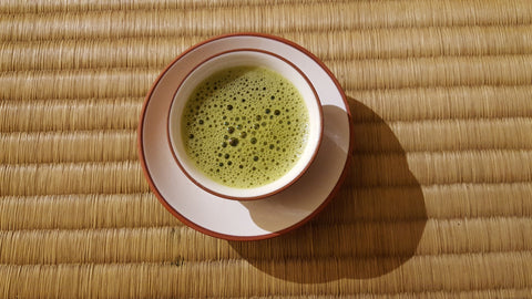 Moringa tea powder brewed