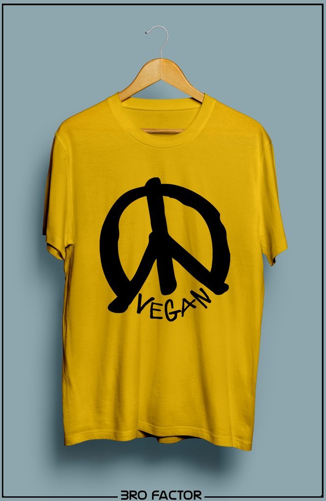 Bro Factor Vegan logo Graphic Printed T-Shirt