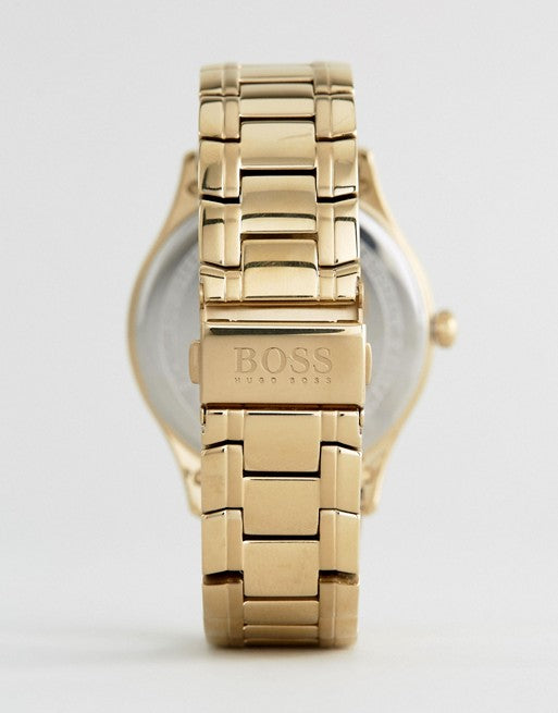 hugo boss governor watch gold