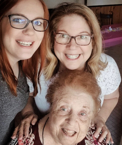 An image of The Owl Box's team—Rachel, Gail, and Glo.