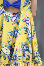 Yellow and Royal Blue Floral