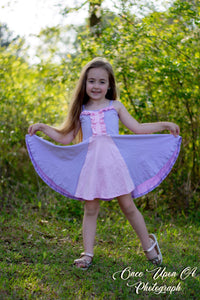 ***Rapunzel*** Inspired Twirl Dress