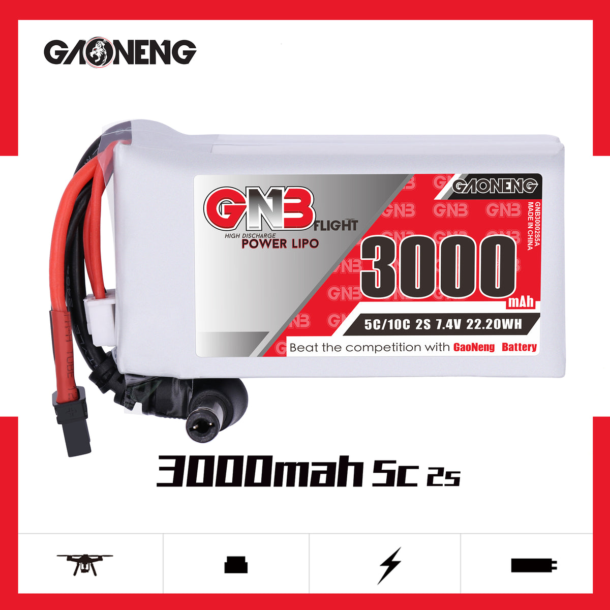 gaoneng gnb 3000mah 2s