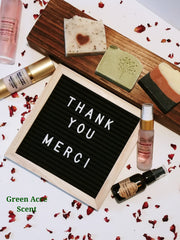 Thank you | Craft show | Green Acre Scent | Handmade Botanical Skincare Products