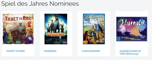 Spiel des Jahres Nominees