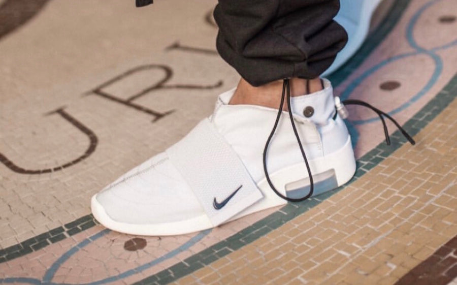 air fear of god moc on feet