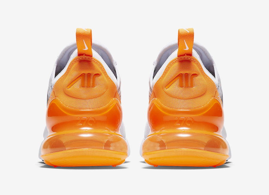 air max 270 orange heel