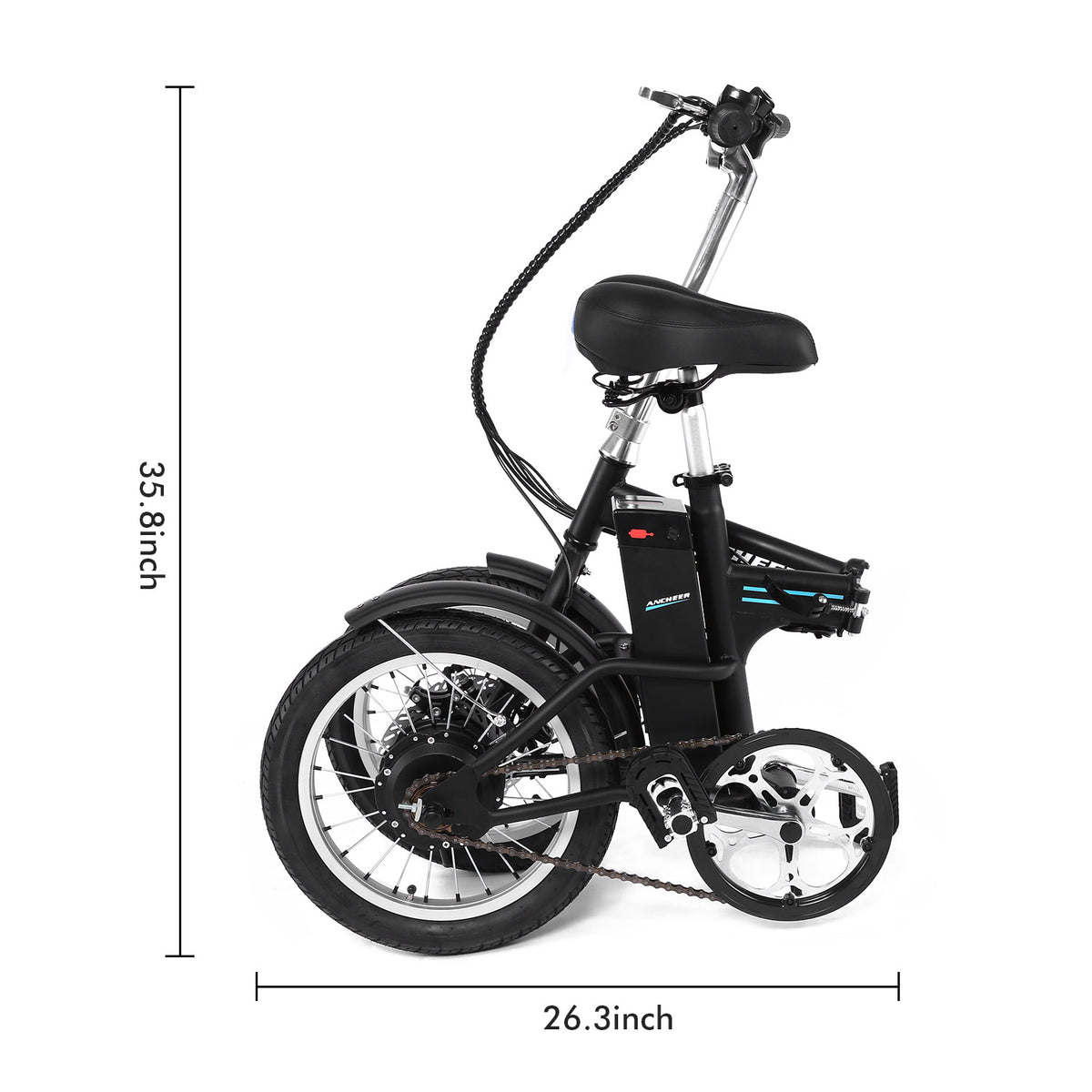 glare wheel ancheer city folding electric commuter scooter