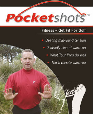 black pocketshots fitness fit for golf front cover with Ramsay McMaster in a red shirt