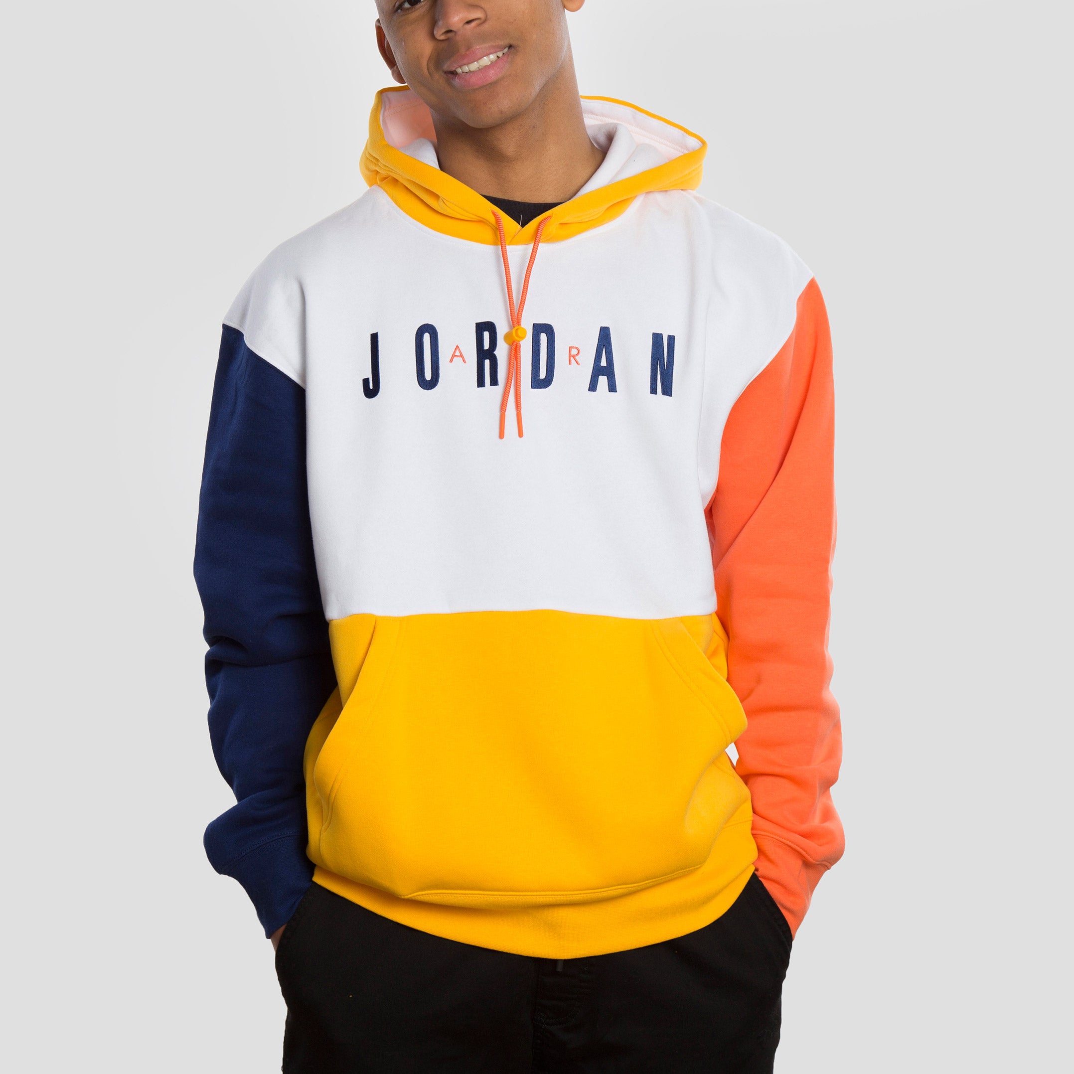 air jordan color block hoodie