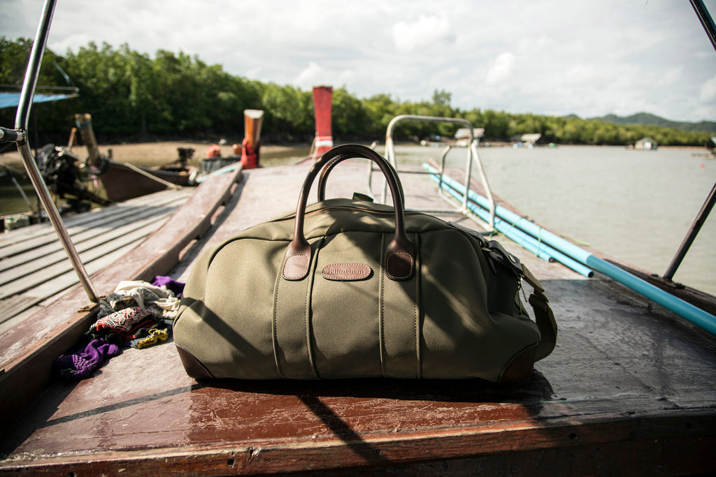 The Billingham Weekender bag on Russ & Charley's trip in Thailand