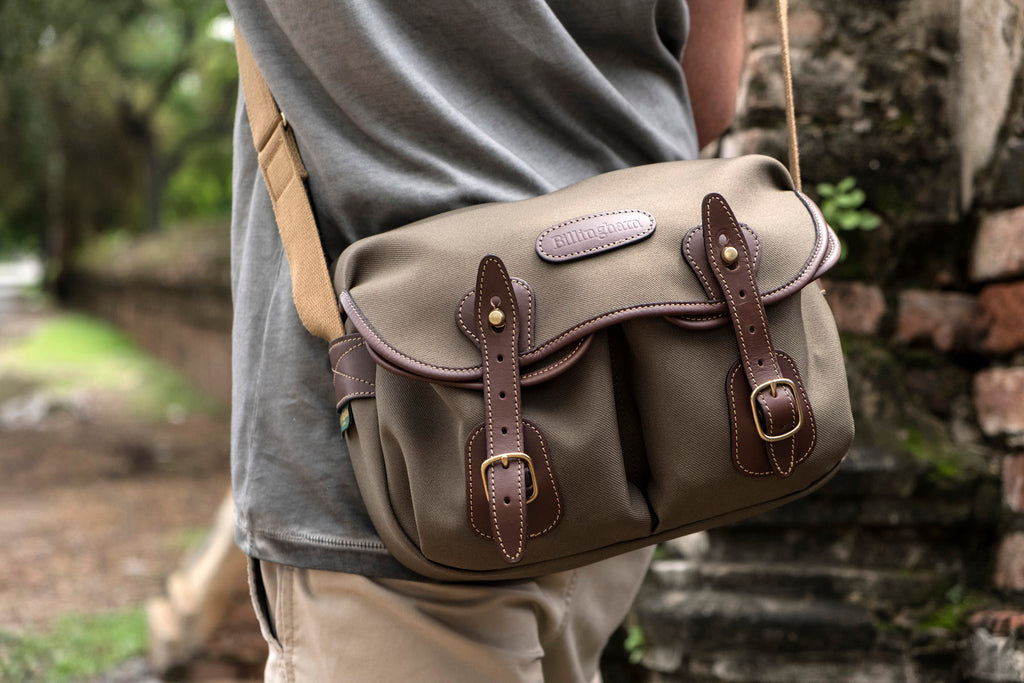 Charley Speed and his Billingham Hadley Small camera bag