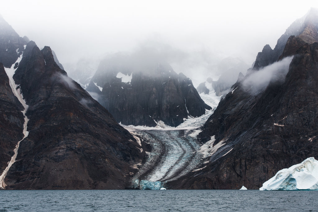 A view from the ship on Joe Shutter's last trip to Greenland