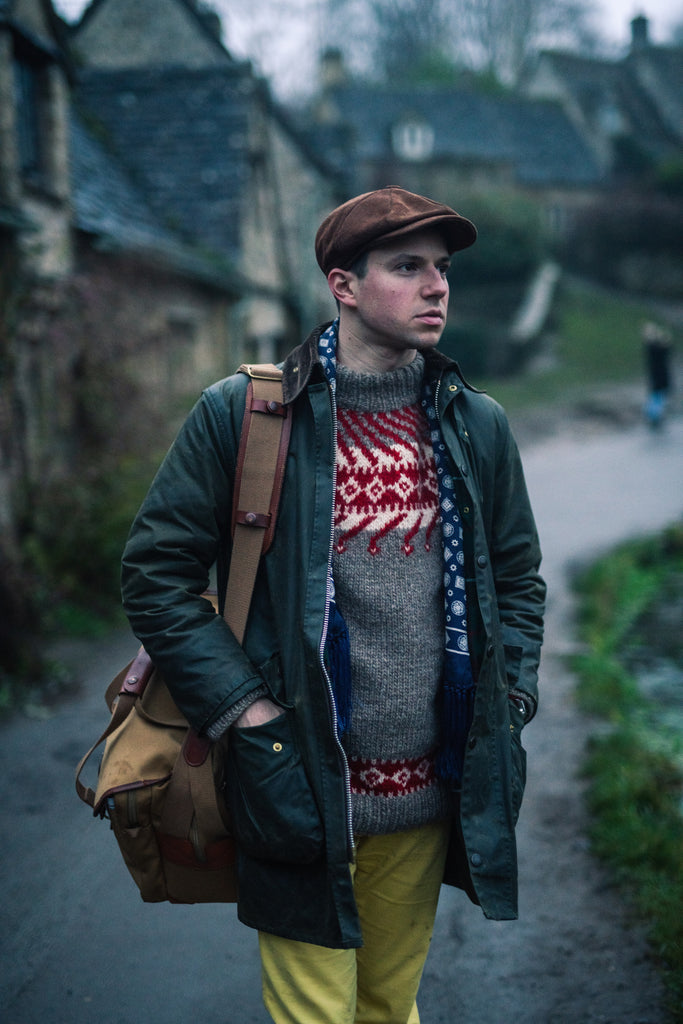 Joe Shutter with his Billingham 445 in Bilbury, Gloucestershire