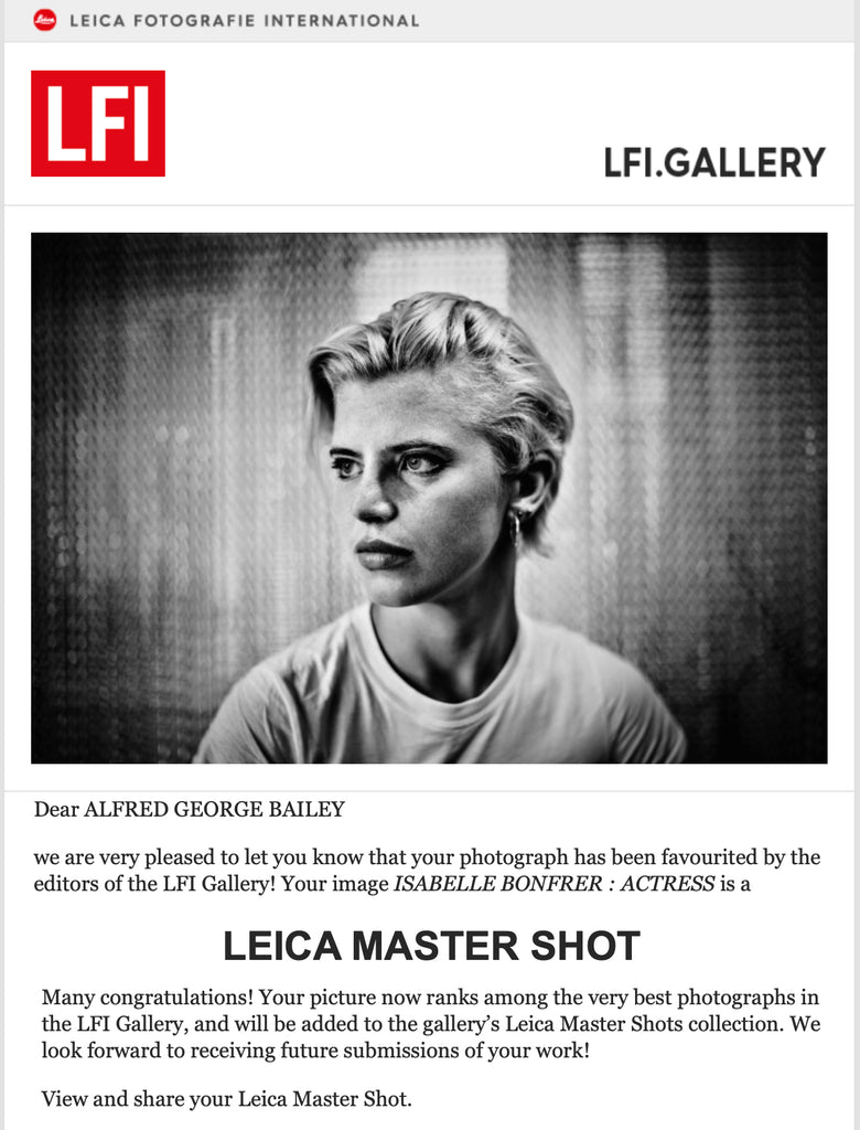 Leica Master Shot - Isabella Bonfrer - By Alfred George Bailey
