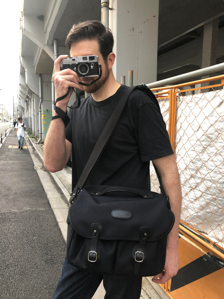 John Sypal with his Leica MP and Billingham Hadley One Camera Bag