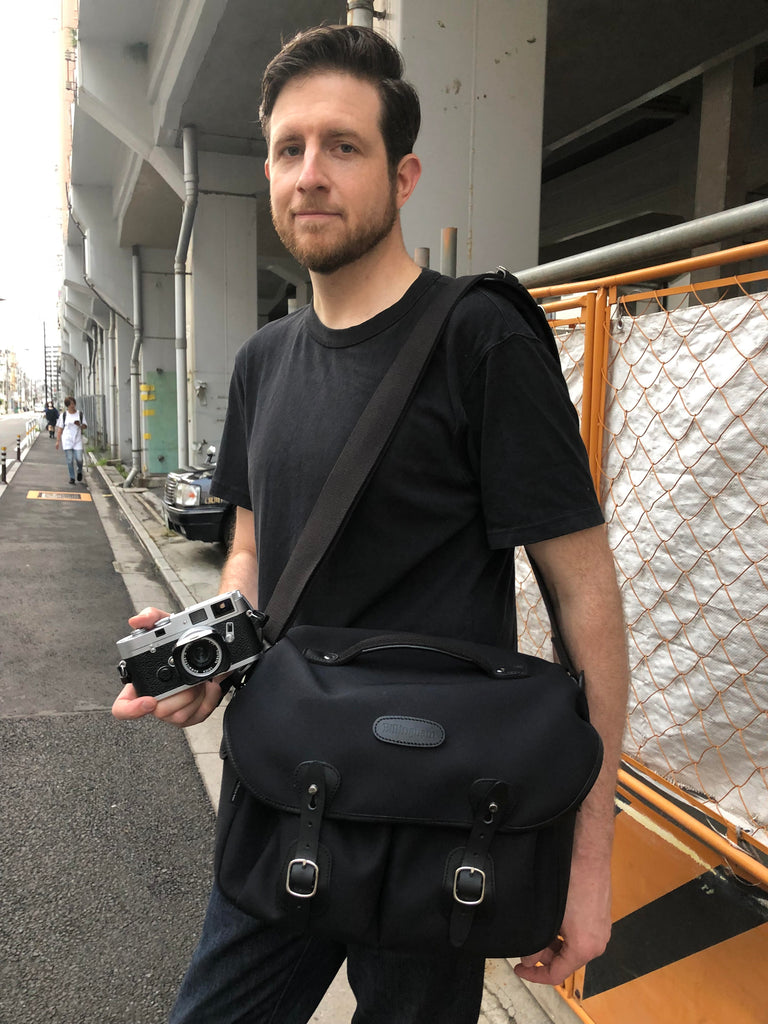 John Sypal with his Leica MP and Billingham Hadley One Camera Bag