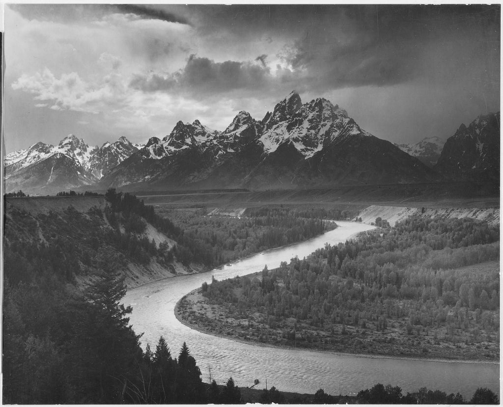 The Tetons - Snake River by Ansel Adams