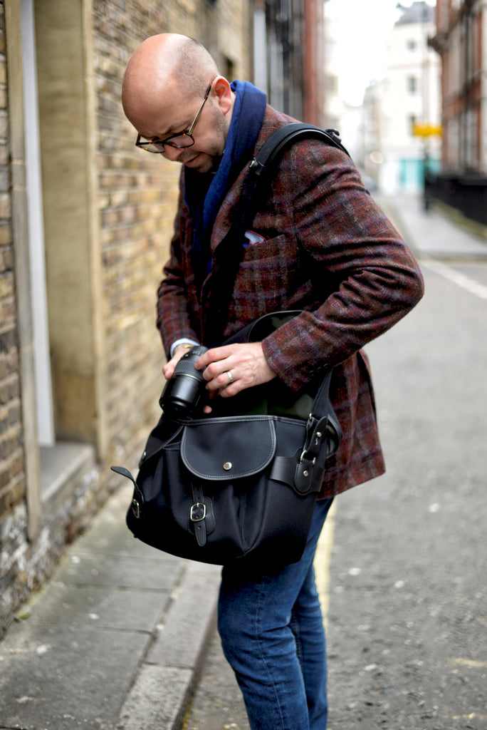 Lee Orsbourne with his Billingham Hadley One Camera Bag - Photo by William Osborne