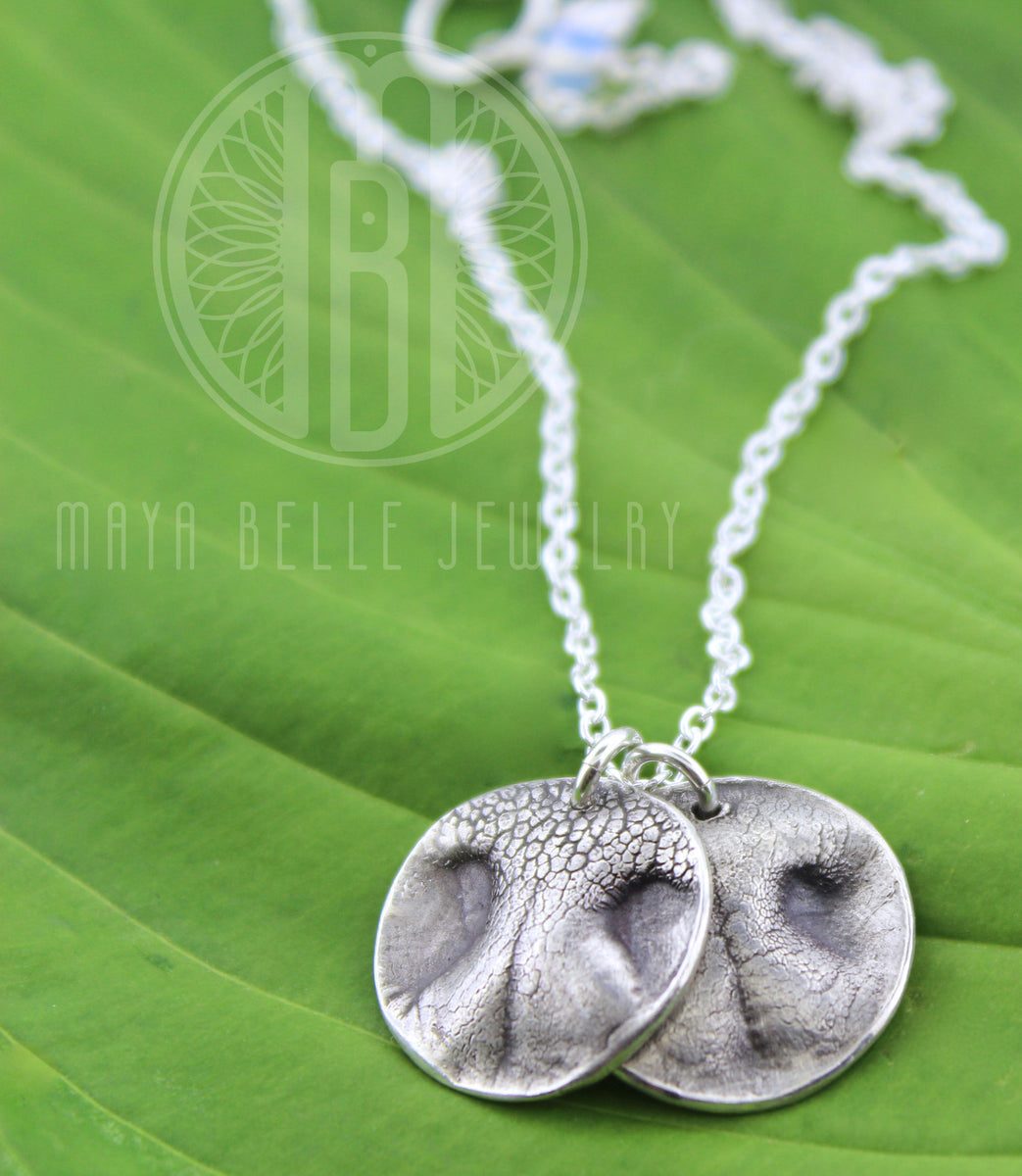 custom dog nose print necklace