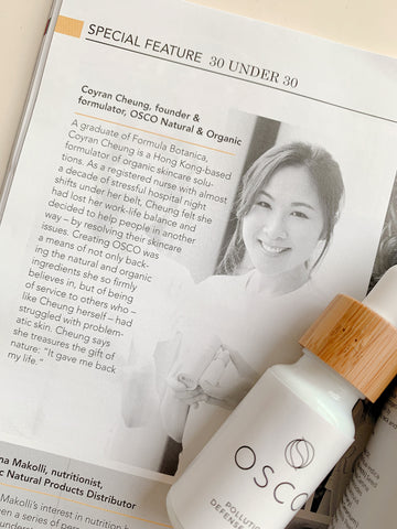 30 under 30, thirty under 30, natural products news, 30 under 30 2019, coyran cheung, antipollution skincare, natural skincare, osconatural, 傑出人士, 本地品牌