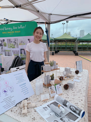 coyran cheung, arch festival, handmade market, osconatural, made in HK, handmade skincare, weekend market, central harbourfront, hong kong market