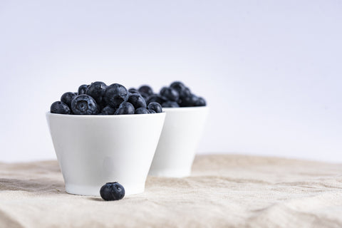 blueberries, yogurt, healthy diet