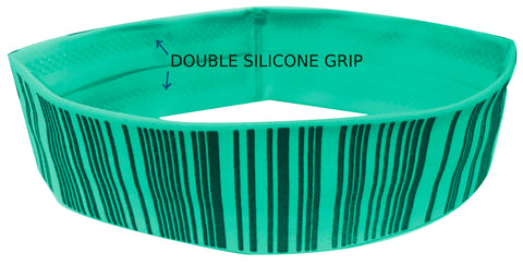 Silicone grip dots on the top and bottom to keep the headband from sliding on the IT'S RIDIC! Headband