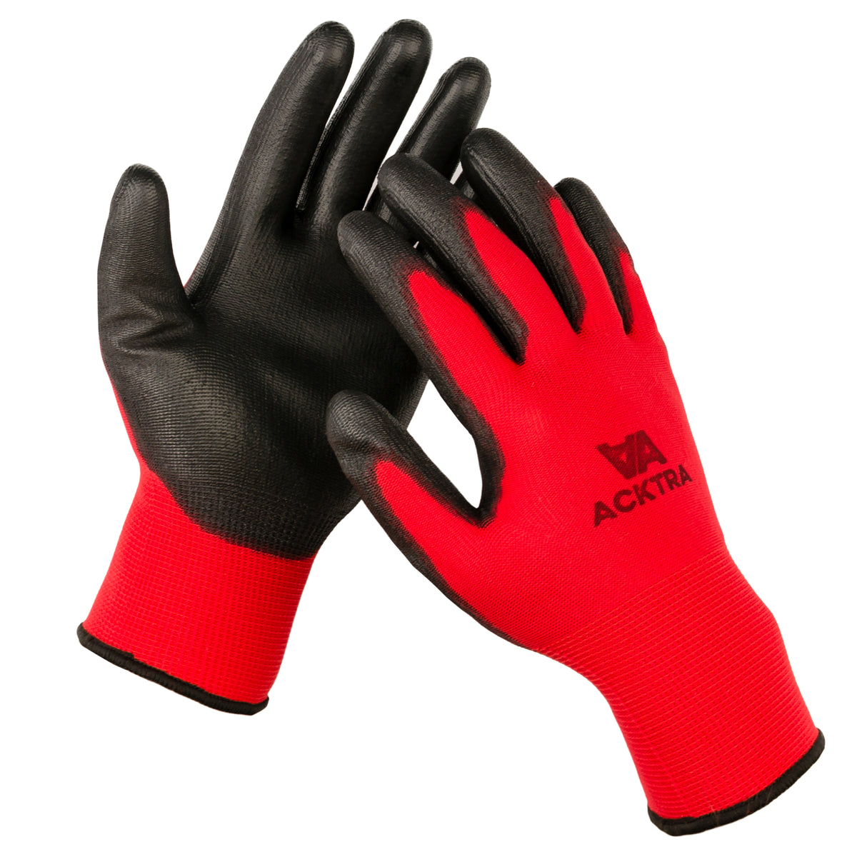 Black Pair Small UltraSource Polyurethane Coated Nylon Gloves 