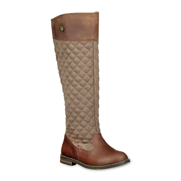 quilted leather boots