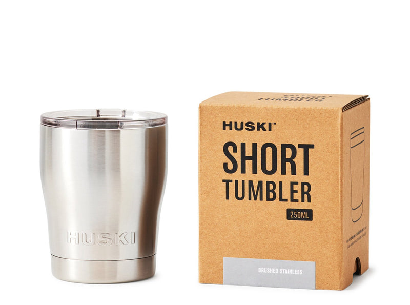 HUSKI - Short Tumbler - Brushed Stainless