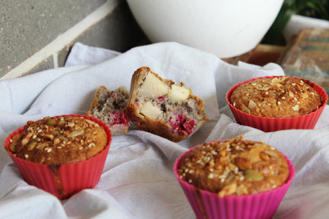 Apple Berry Protein Muffins | Paleo Recipes
