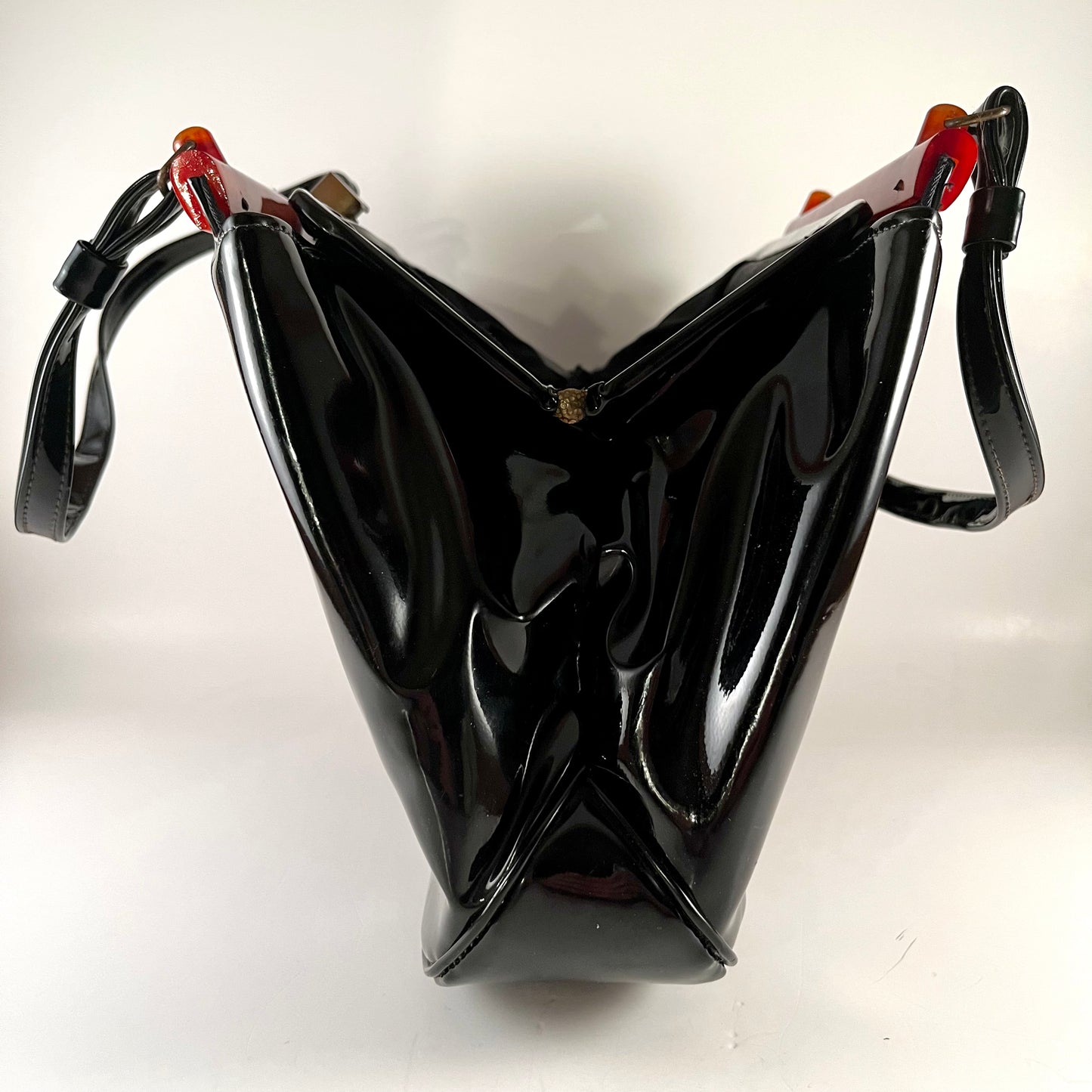 Late 50s/ Early 60s Garay Patent & Lucite Handbag