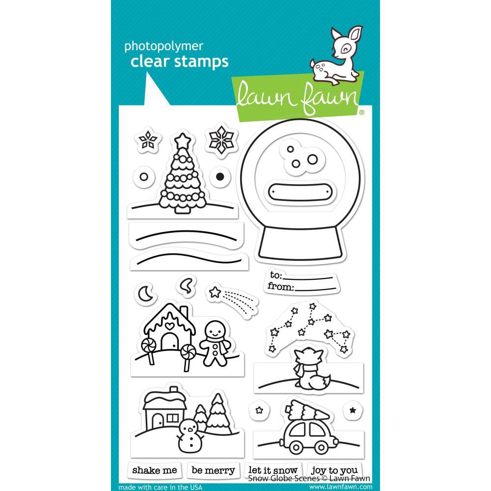 Lawn Fawn Clear Stamps 4X6-Snow Globe Scenes
