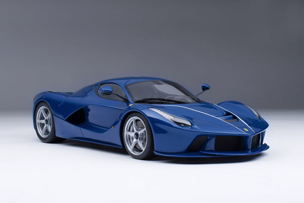 blue ferrari toy car