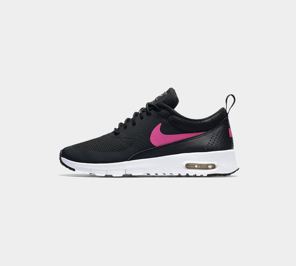 girls black and pink nike air max thea
