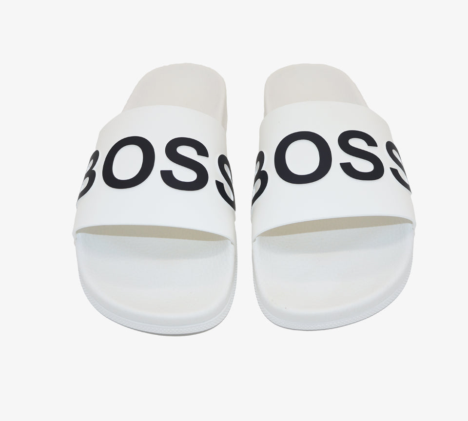 Hugo Boss Italian-Made 50425152 100 Sliders White UK 7-11
