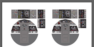 Decal sheet for Hasbro Hero Millennium Falcon Cockpit Set 