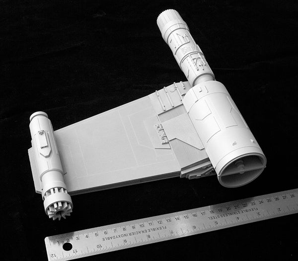 Aluminum, CPE and SLA Wing Assembly for 1/18 Hasbro Hero X-Wing Conversion