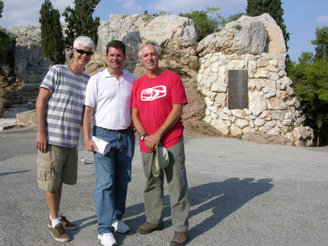 On Mars Hill Athens, with Randy Smith & Michael Bagby