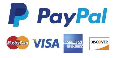 We accept all credits cards and paypal