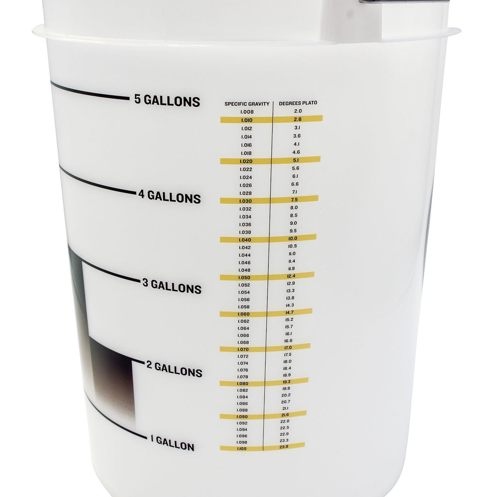 5 gallon bucket measurements