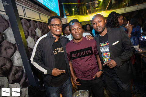 Michael Wanguhu of Black Medley, DJ EDU #AFROBOSS & Kimathi of Jamhuri Wear #IAFRICASF San Francisco California