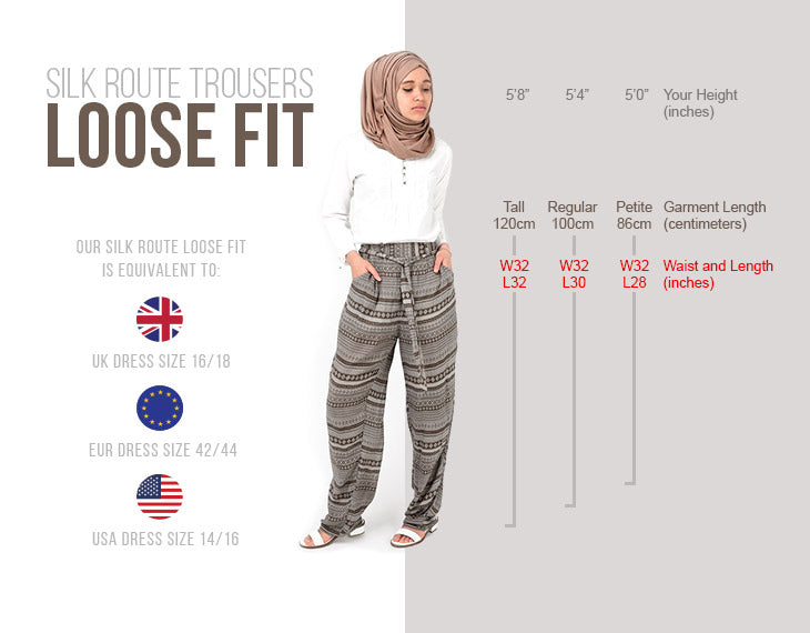 Modest Clothing Trousers Loose Fit